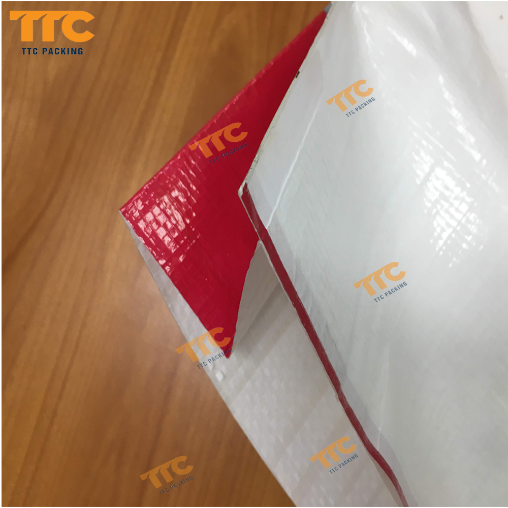 Xếp hông hai bên hông bao sẽ được xếp vuông từ 8cm – 10cm