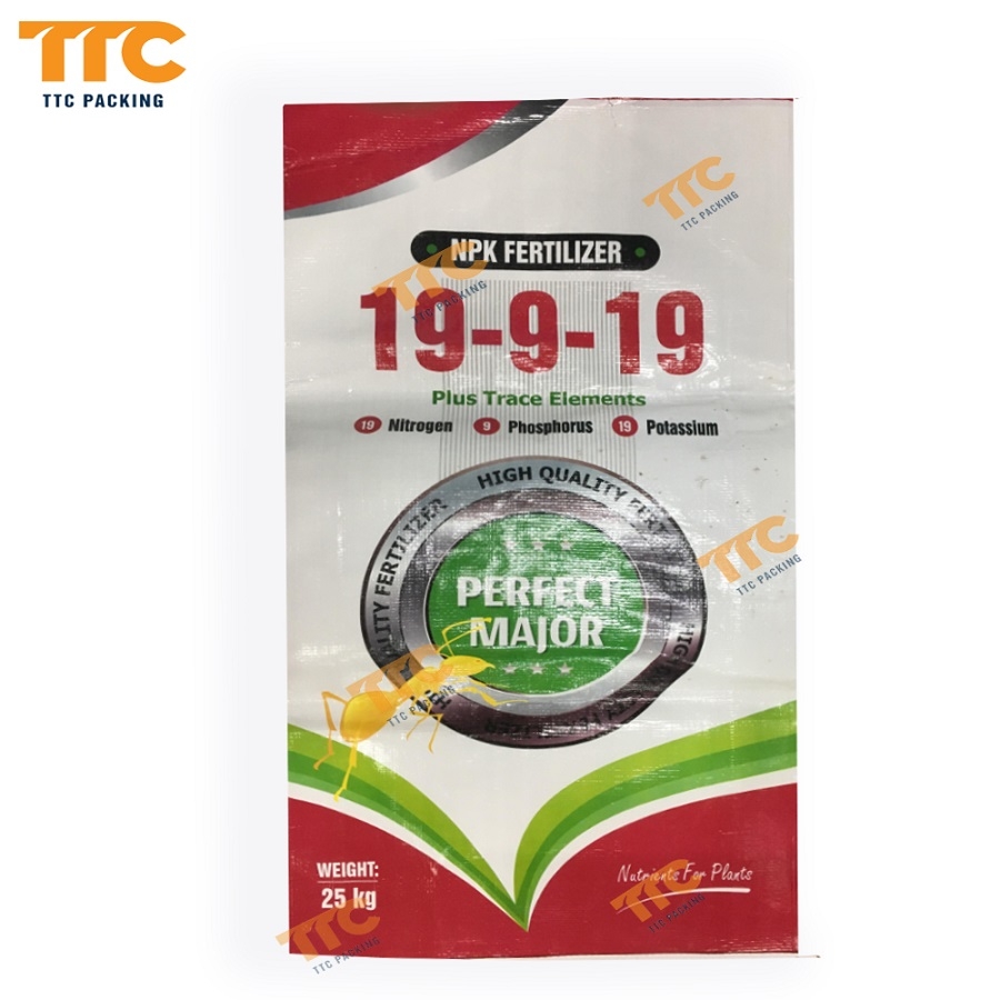 Laminating film technology on woven PP bags