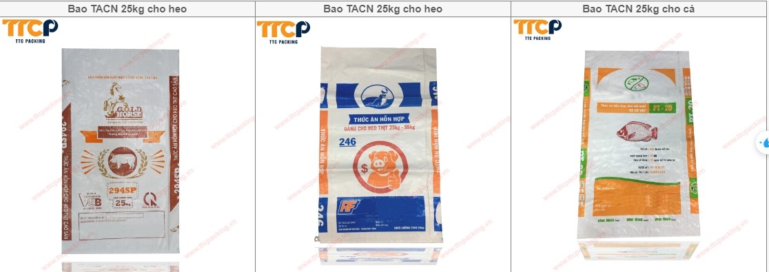 Bao bì nghành thức ăn chăn nuôi