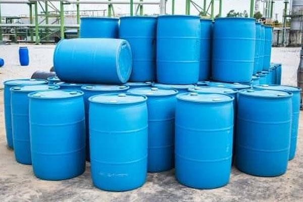 HDPE plastic material is used to make drums and industrial containers.